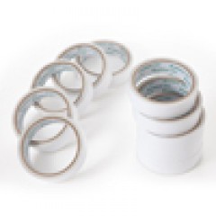齐心 MJ2410-10 双面棉纸胶带 24mm*10y 10卷装 白