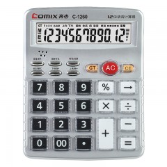 齐心 C-1260 经典语音王计算器 银   单位：个